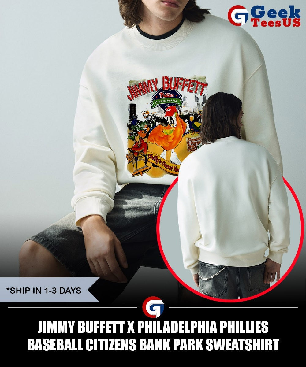Jimmy Buffett x Philadelphia Phillies baseball Citizens Bank Park shirt