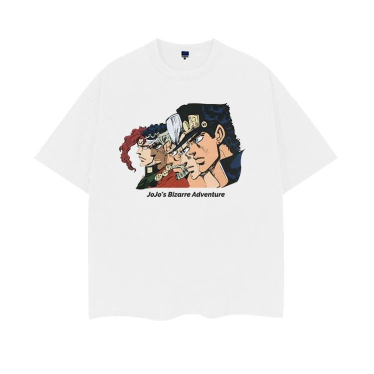 JoJo's Bizarre Adventure "Stardust Crusaders" Heavyweight Vintage Tee 100% Cotton OVERSIZED Anime T-shirt Menswear Top...