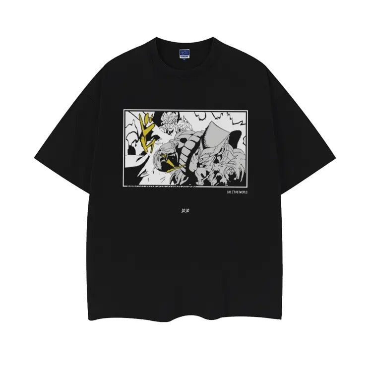 JoJo's Bizarre Adventure "The World" Heavyweight Vintage Tee 100% Cotton OVERSIZED Anime T-shirt Menswear Top anime...