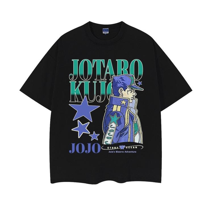 JoJo's Bizarre Adventure "White Jotaro" Heavyweight Vintage Tee 100% Cotton OVERSIZED Anime T-shirt Menswear Top vintage...