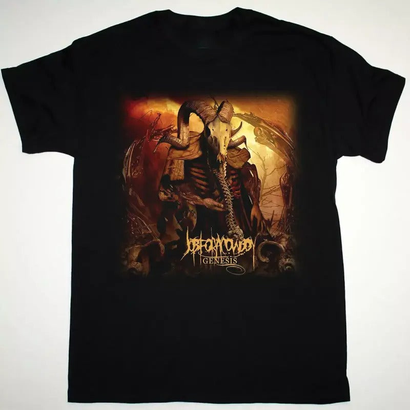 Job For A Cowboy Genesis T-Shirt Short Sleeve Cotton Black Men S to 3XL Menswear Top Hoodie, Sweatshirt | HypeDripTees.com