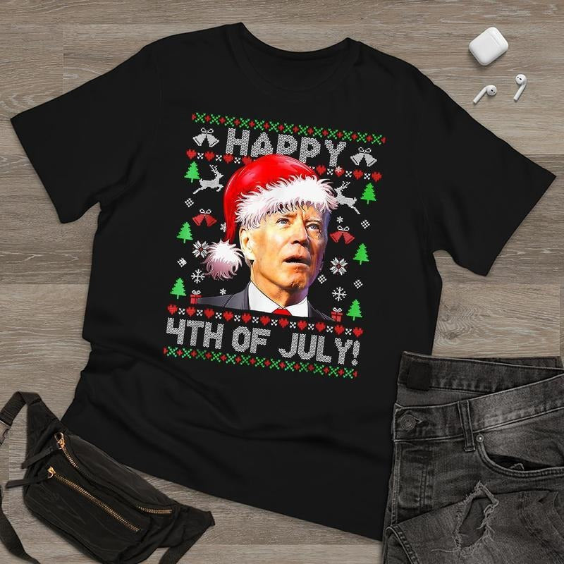 Joe Biden Christmas T-shirt, Gift for Christmas, All Size Hoodie, Sweatshirt | HypeDripTees.com