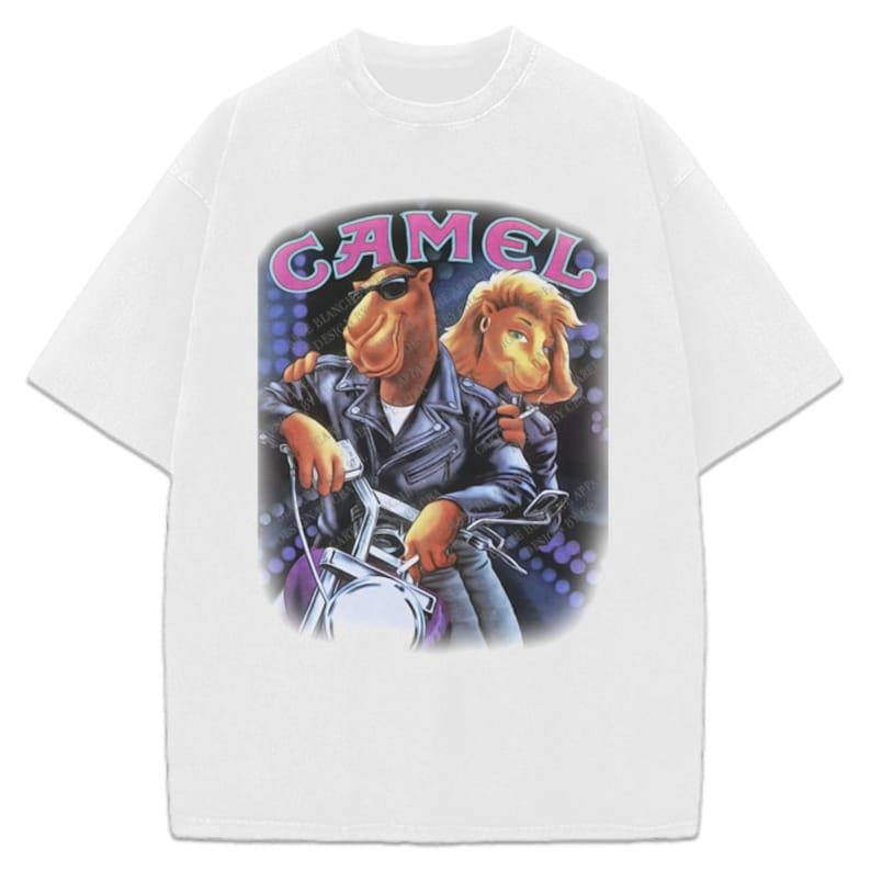 Joe Camel T-Shirt Joe Camel Motorcycle Vintage  T-shirt, sweater and Hoodie 2 sides Sweatshirt | HypeDripTees.com