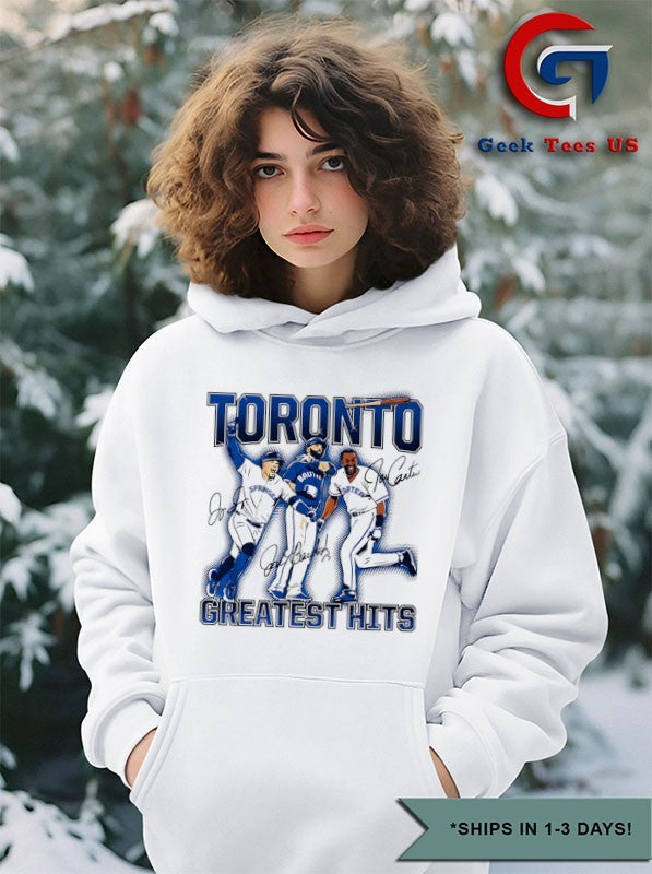 Joe Carter Jose Bautista & George Springer Toronto Blue Jays greatest hits shirt