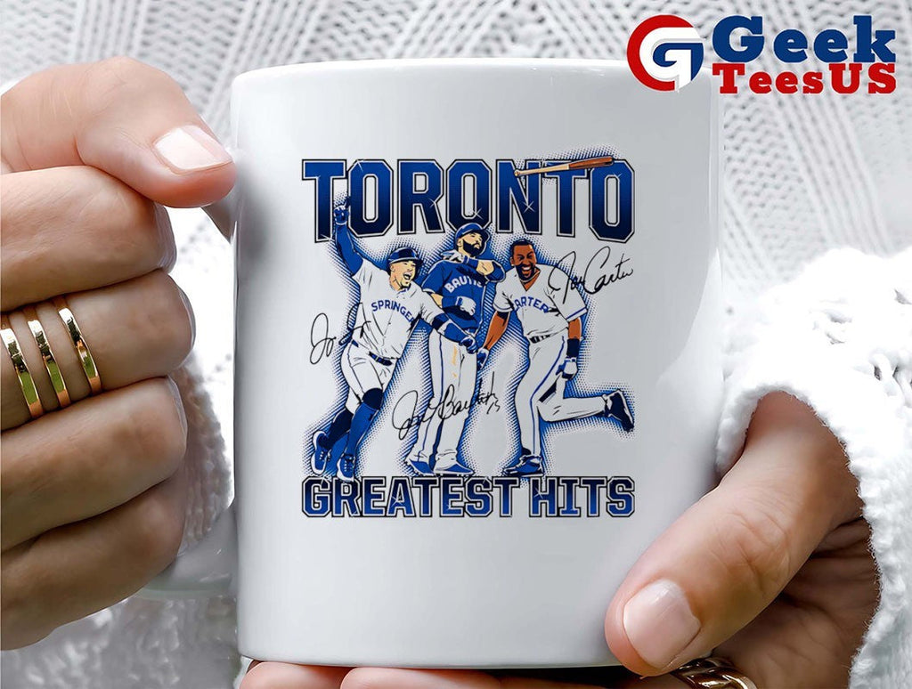Joe Carter Jose Bautista & George Springer Toronto Blue Jays greatest hits shirt