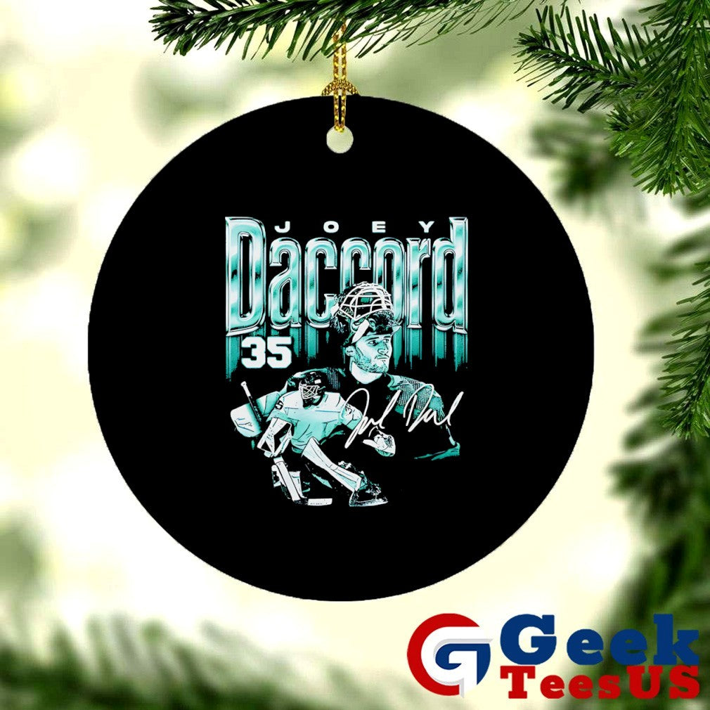 Joey Daccord Seattle Seattle Hockey signature bitmap shirt
