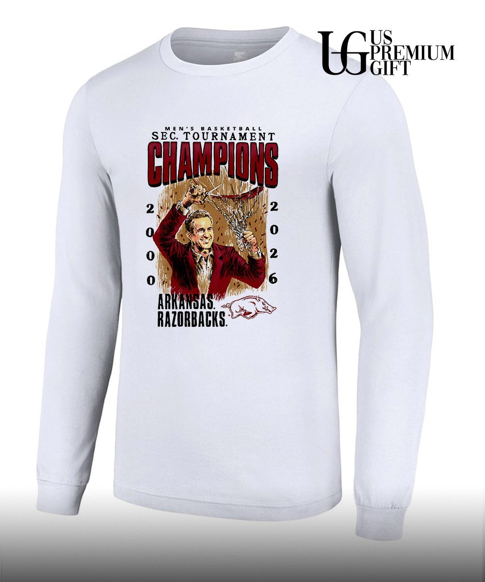 John Calipari Coach Arkansas Razorbacks SEC Tournament Champions 2000-2026 shirt