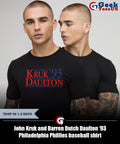 John Kruk and Darren Dutch Daulton ’93 Philadelphia Phillies baseball shirt