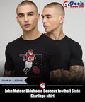 John Mateer Oklahoma Sooners football State Star logo shirt
