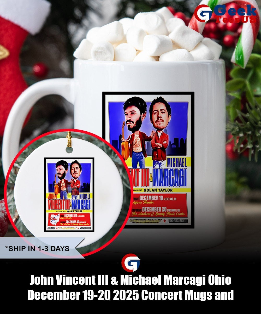 John Vincent III & Michael Marcagi Ohio December 19-20 2025 Concert shirt