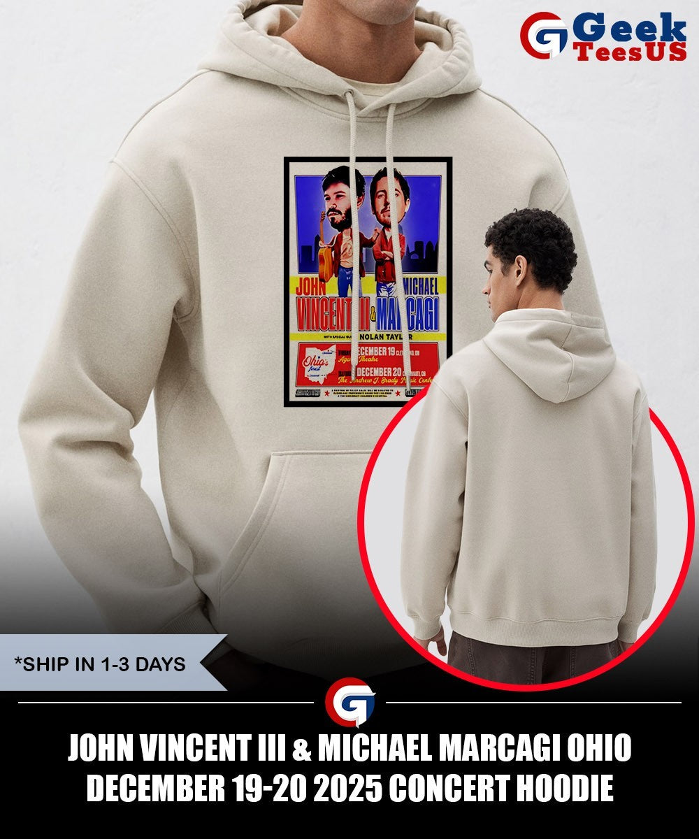 John Vincent III & Michael Marcagi Ohio December 19-20 2025 Concert shirt