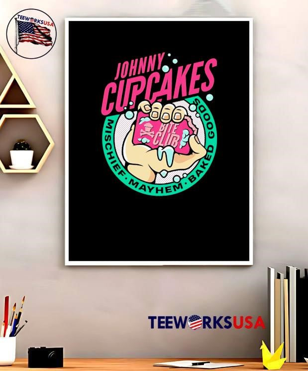 Johnny Cupcakes Bite Club Mischief Mayhem Baked Goods T-Shirt
