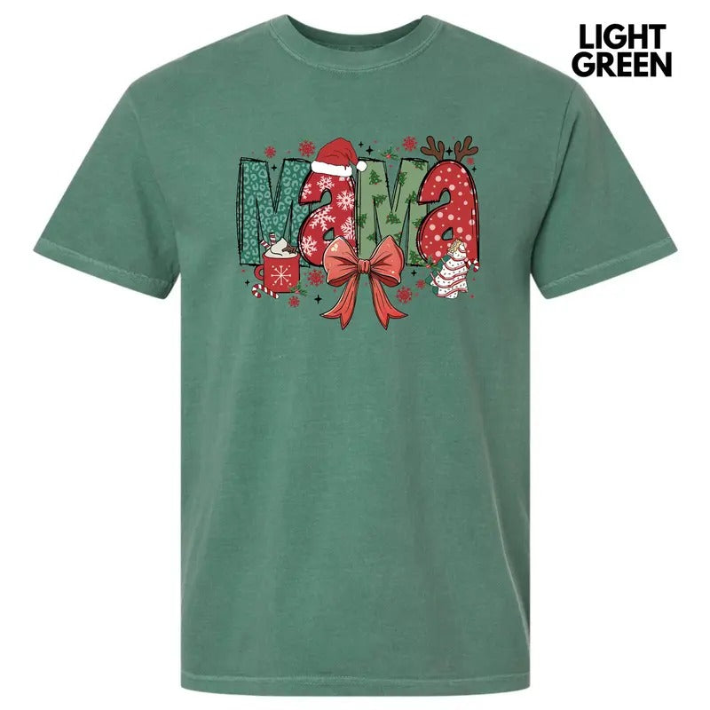 Jolly Season Mama Comfort Colors T-Shirt 'NLB' Hoodie, Sweatshirt | HypeDripTees.com