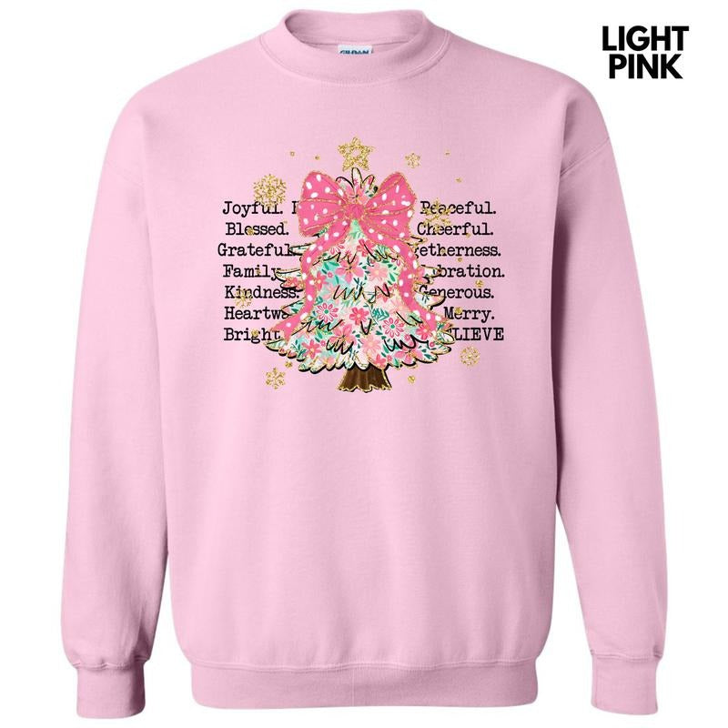 Joyful Peaceful Cheerful Tree Sweatshirt 'NLB' T-Shirts, Hoodie | HypeDripTees.com