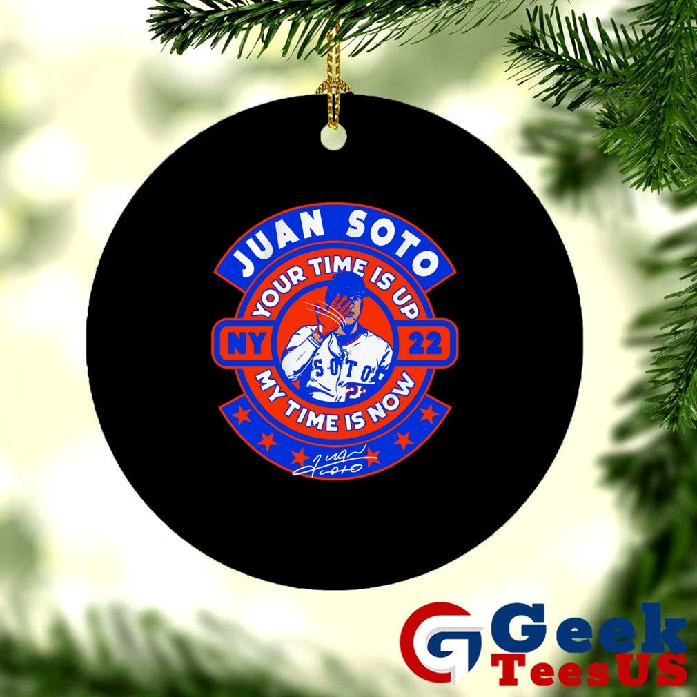 Juan Soto New York Mets your time is up my time is now signature shirt