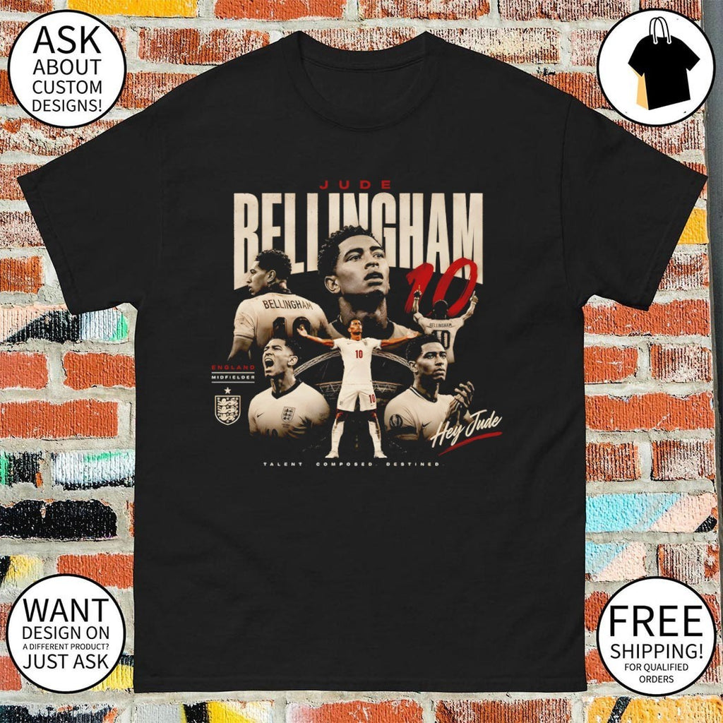 Jude Bellingham Midfielder England Soccer World Cup 2026 Talent Composed Destined shirt