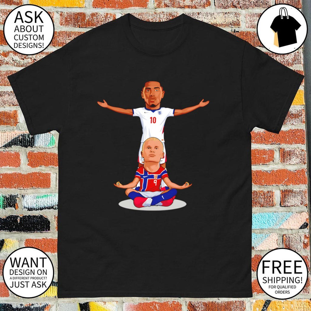 Jude Bellingham and Erling Haaland number 10 and 9 England Norway soccer World Cup 2026 shirt