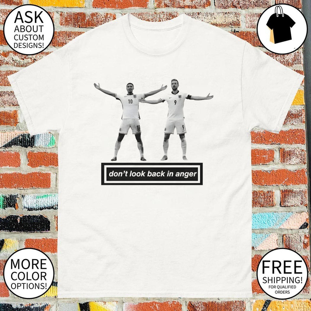 Jude Bellingham and Harry Kane Oasis Dont Look Back in Anger England World Cup 2026 shirt