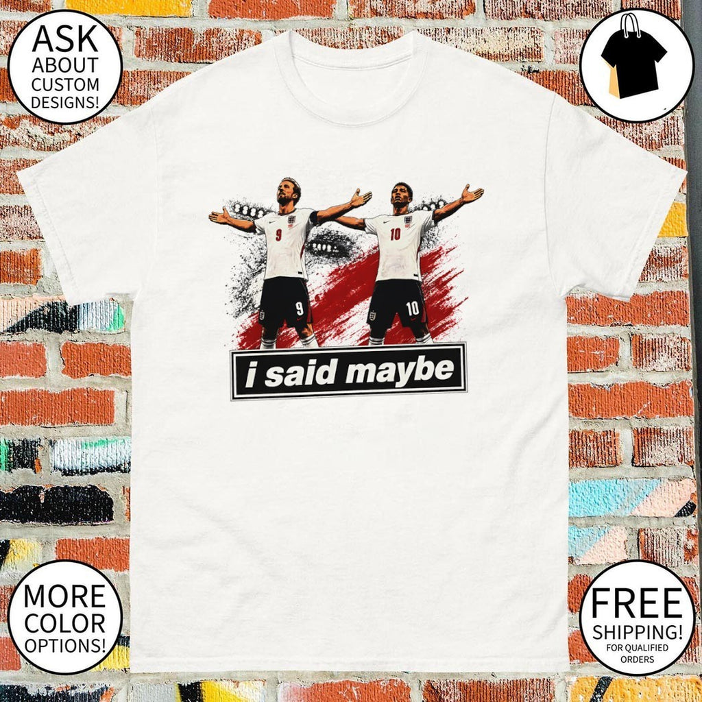 Jude Bellingham and Harry Kane Oasis I said maybe England World Cup 2026 shirt