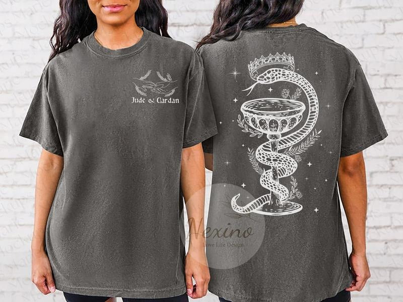 Jude and Cardan two Sides Inspired Crewneck Sweatshirt T-Shirt Best Price Hoodie | HypeDripTees.com