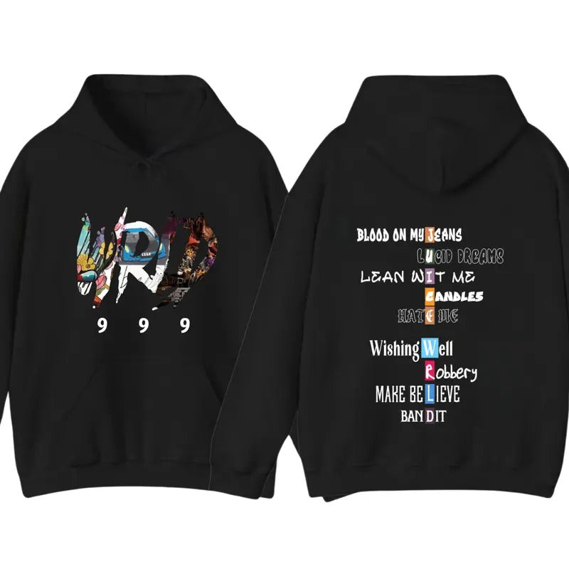 Juice Wrld Songs Hoodie Sweatshirt and Hoodie Sweatshirt T shirt,Hip Hop Rapper Juice Wrld 999 Hoodie, Sweatshirt