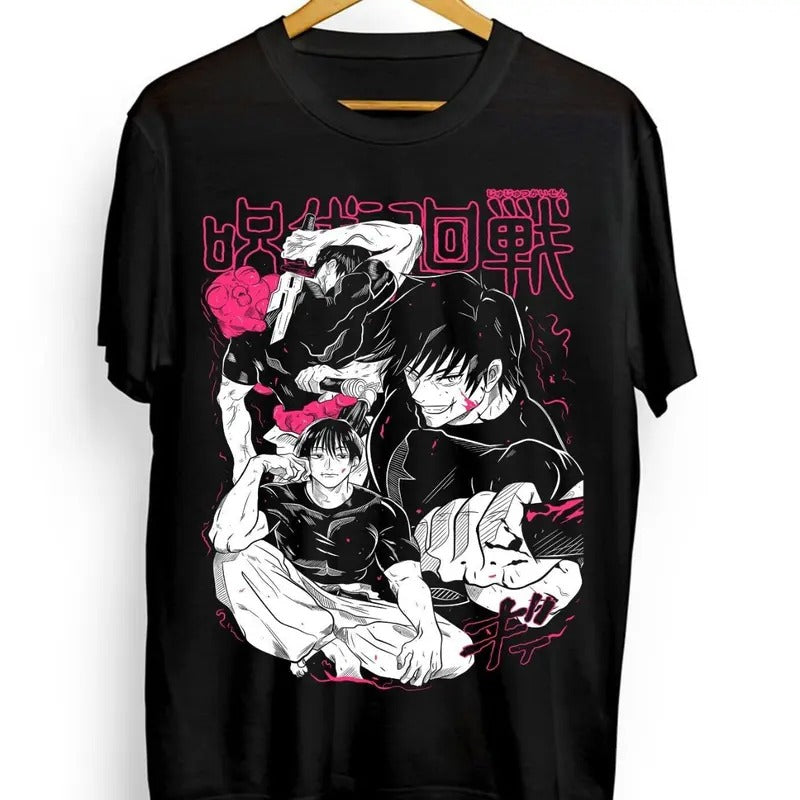 Jujutsu Kaisen Fushiguro Toji T-shirt Gojo Anime Horror Gift Shirt Tee All Size Hoodie, Sweatshirt | HypeDripTees.com