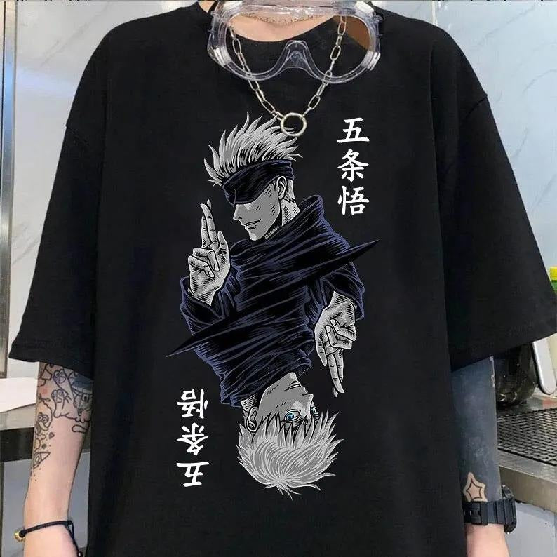 Jujutsu Kaisen Satoru Gojo T Shirt, Anime Clothing, Geto Tshirt, Jjk Shirt, Gojo Geto, Perfect For Anime Fans, Gojo T...