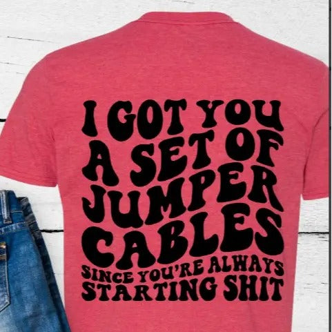 Jumper Cables T-shirt Hoodie, Sweatshirt | HypeDripTees.com