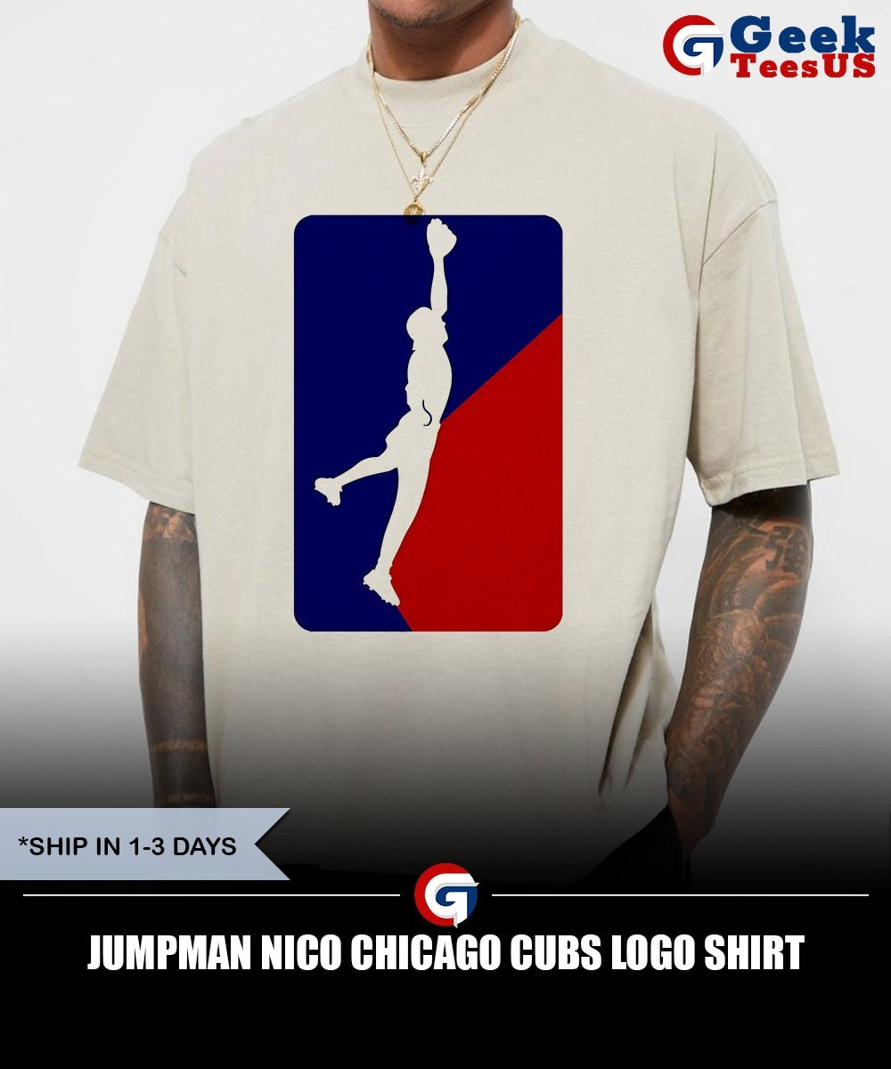 Jumpman Nico Chicago Cubs logo shirt