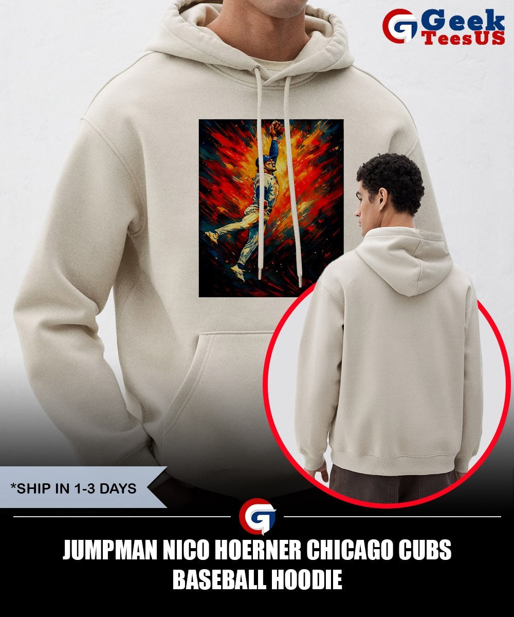 Jumpman Nico Hoerner Chicago Cubs baseball shirt
