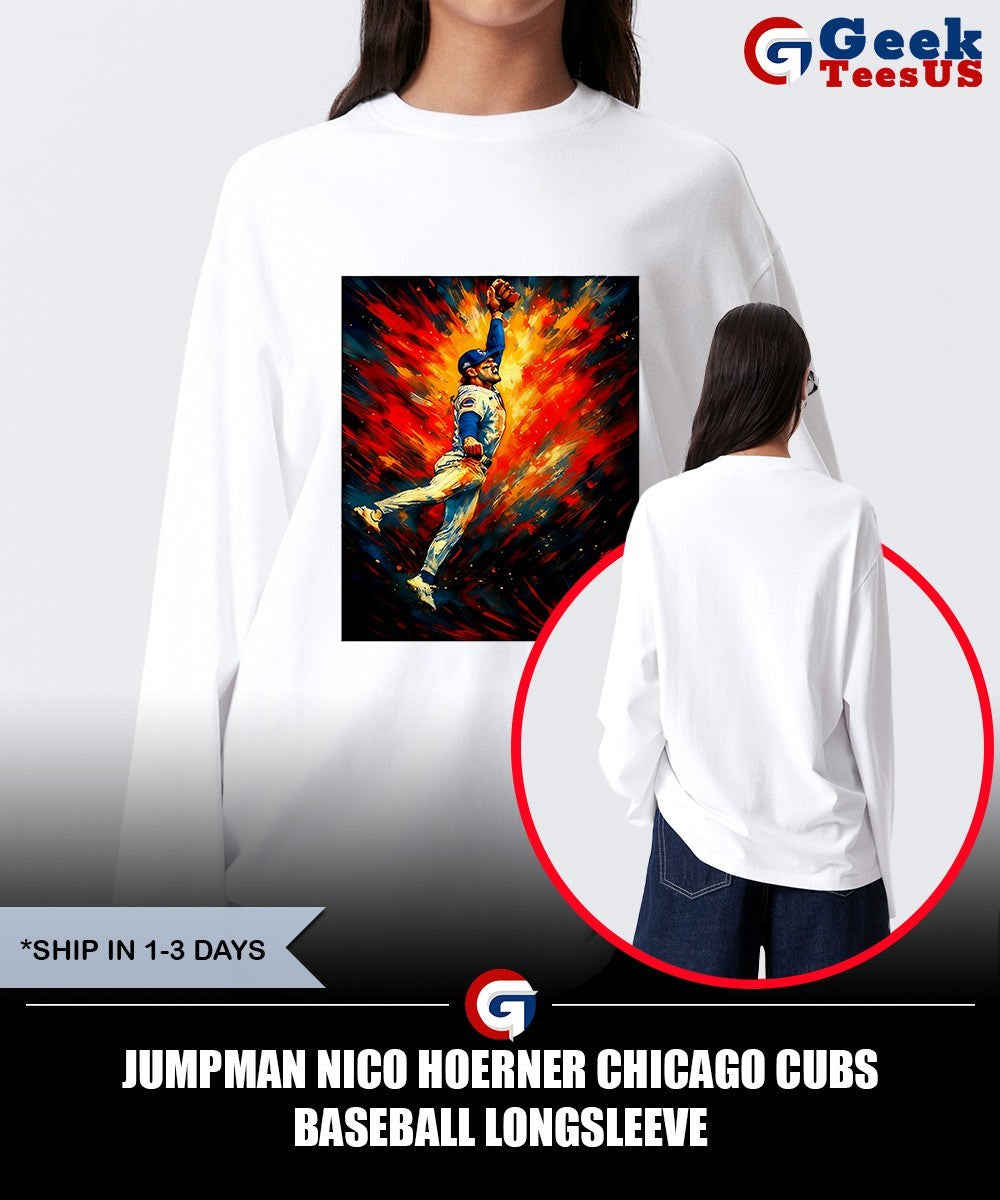 Jumpman Nico Hoerner Chicago Cubs baseball shirt