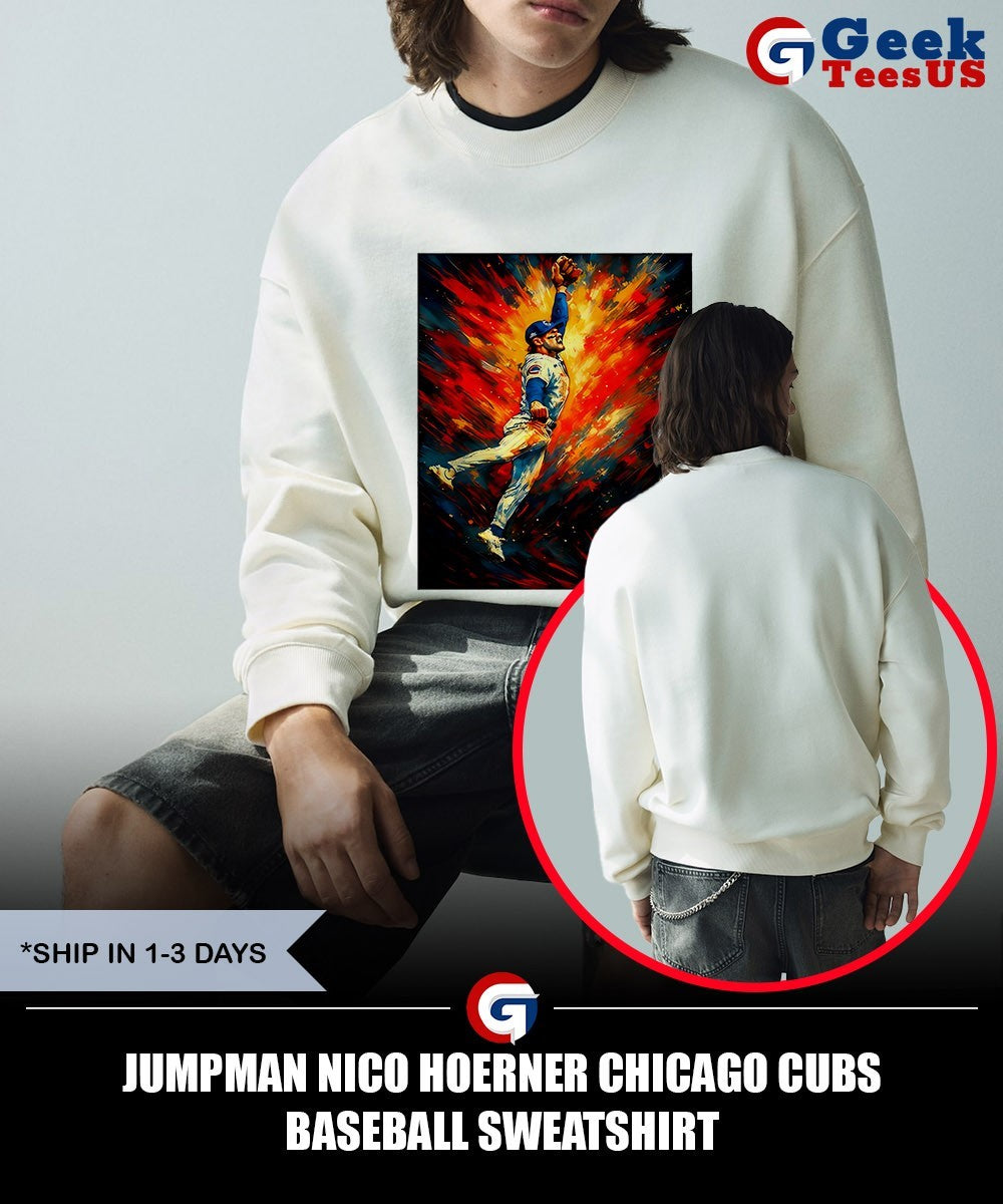 Jumpman Nico Hoerner Chicago Cubs baseball shirt