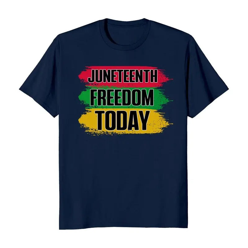 Juneteenth Freedom Today African American Freedom Black History Men's T-shirt Casual Crewneck Hoodie, Sweatshirt