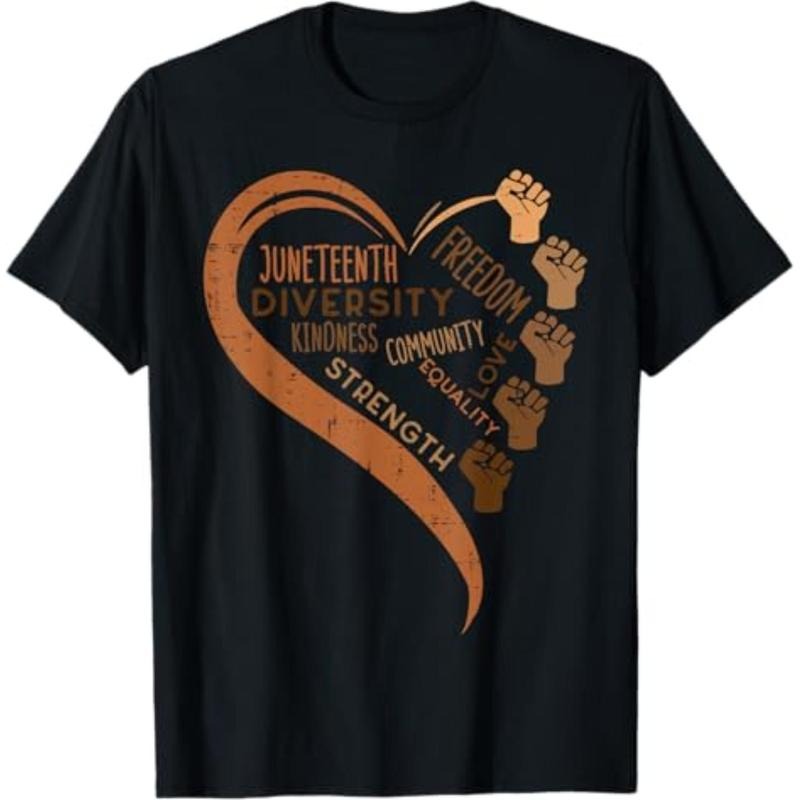 Juneteenth Heart Fists Black History Melanin Men Women Kids T-Shirt Hoodie, Sweatshirt | HypeDripTees.com