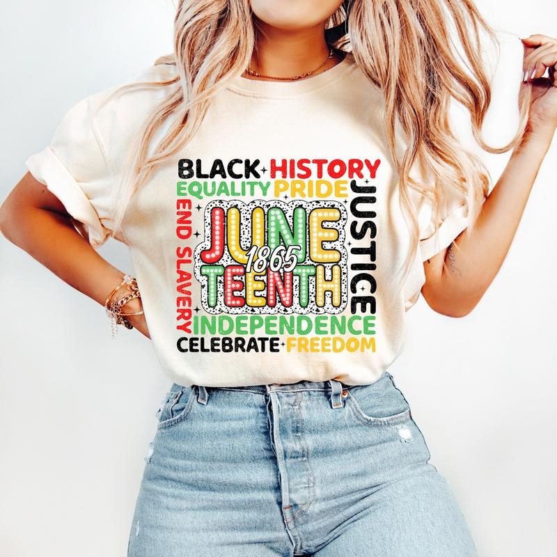 Juneteenth T-Shirt, Juneteenth Shirt, 1865 Freedom T-Shirt, Equality Awareness T-Shirt Hoodie, Sweatshirt | HypeDripTees.com