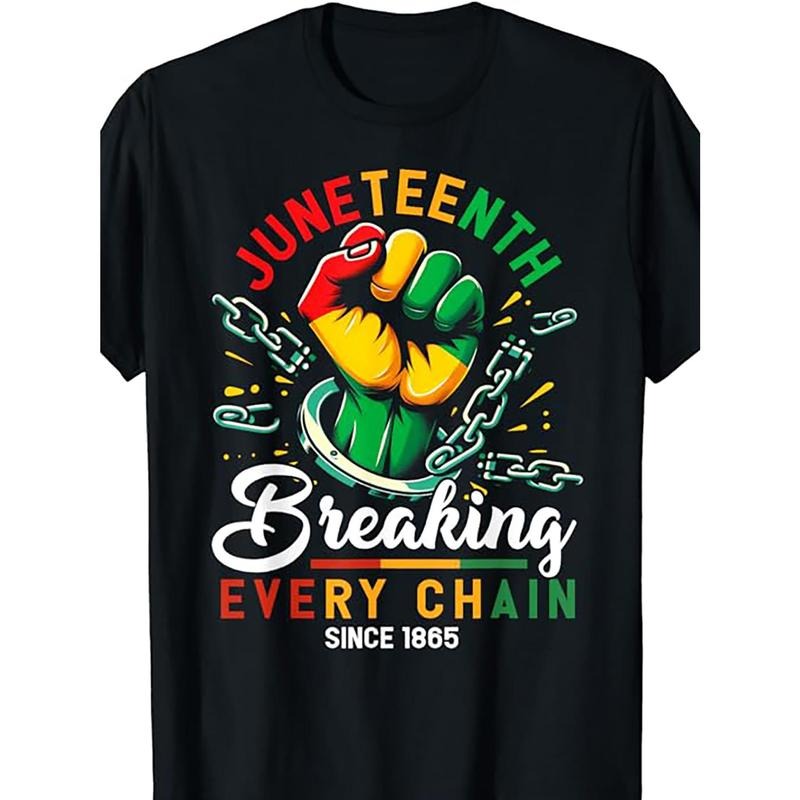 Juneteenth T-shirt Women''S Men''S African American Freedom 1865 Novelty T-shirt, Men''S T-shirt, Short Sleeve, Everyday...