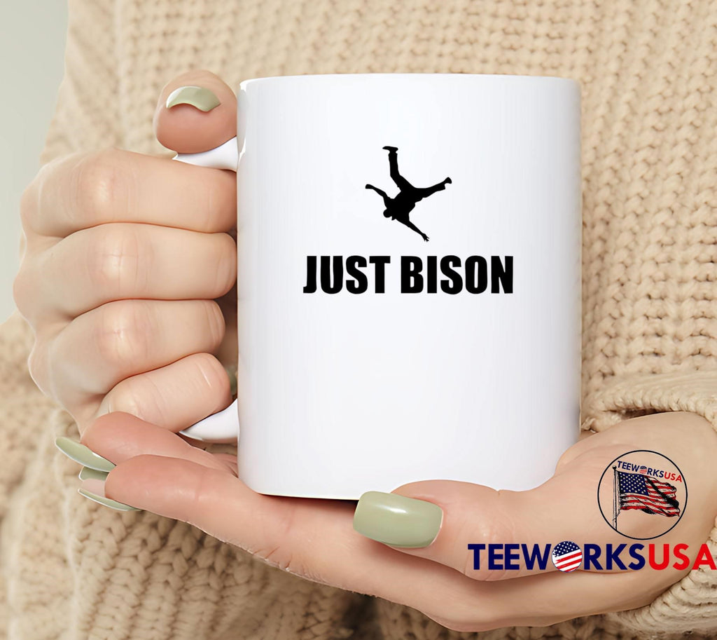 Just Bison Falling Man T-Shirt