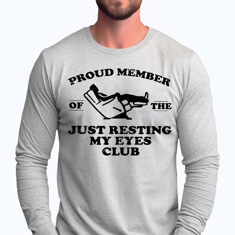 Just Resting My Eyes Shirt for Dad, Christmas Gift for Dad, Funny Fathers Day Shirt, Funny Mens Tshirt, Dad T Shirt...