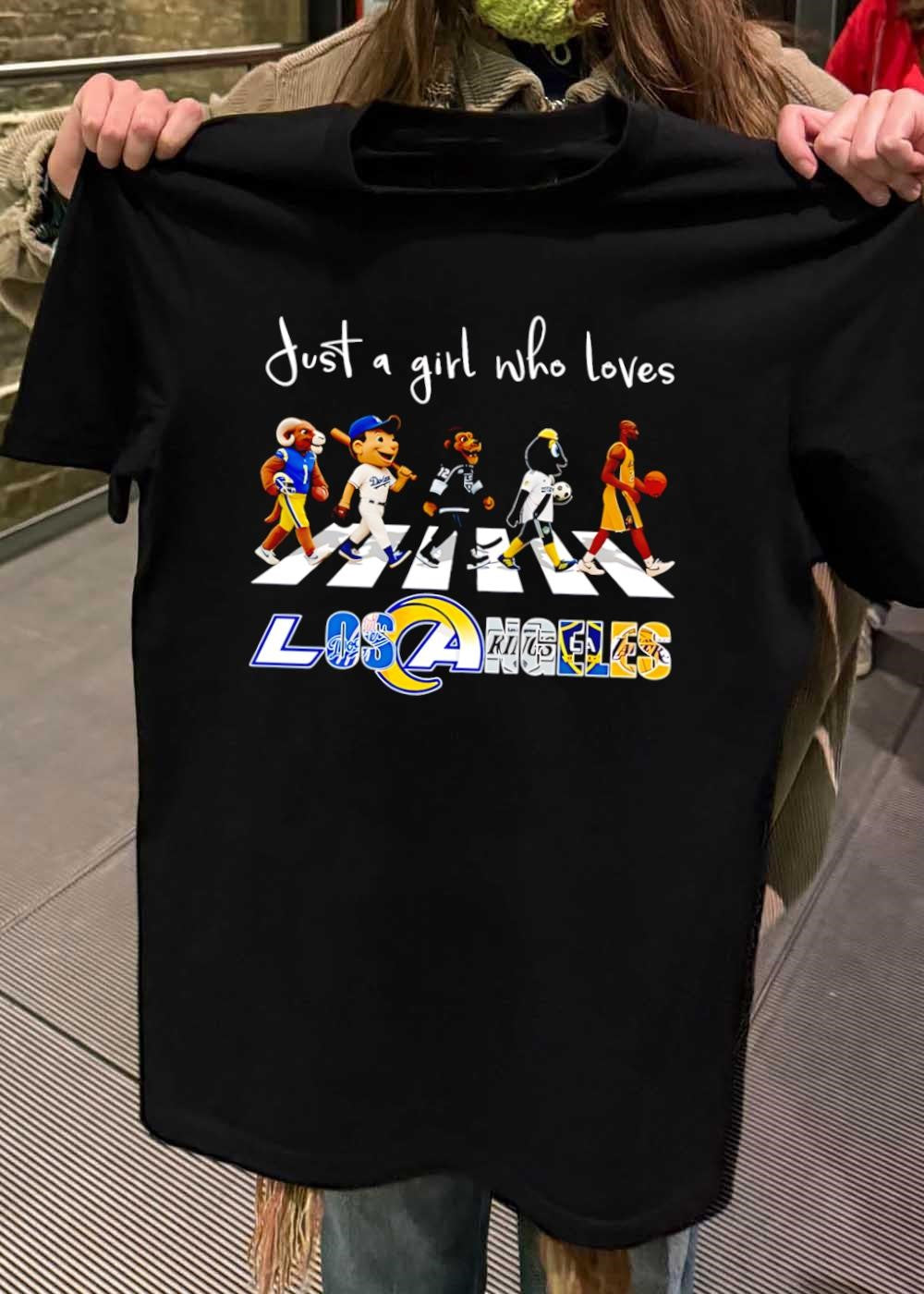 Just a girl who loves LA sports icons Los Angeles T-Shirt
