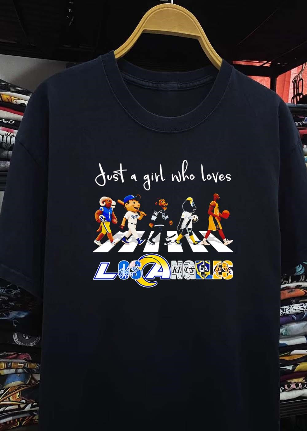 Just a girl who loves LA sports icons Los Angeles T-Shirt