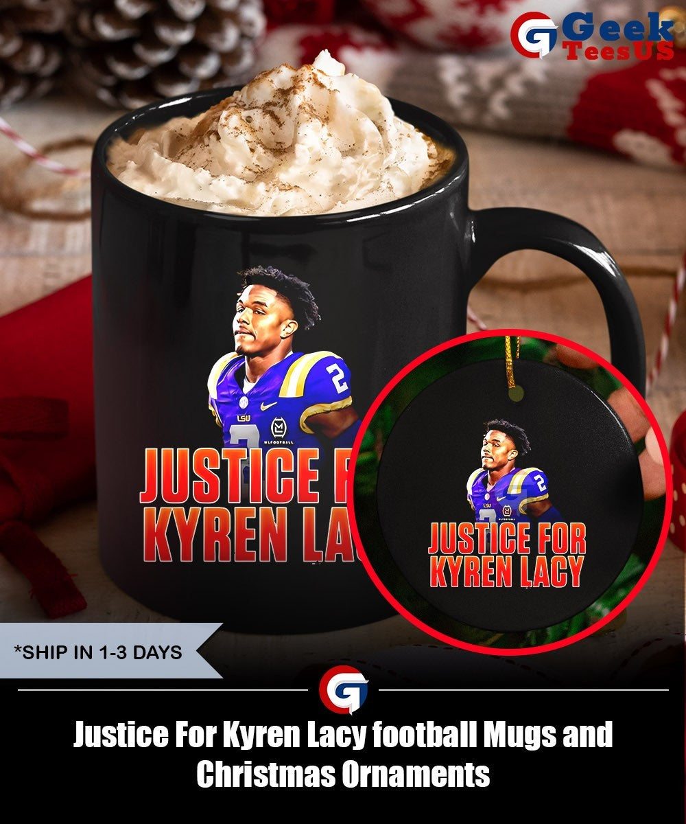 Justice For Kyren Lacy football shirt