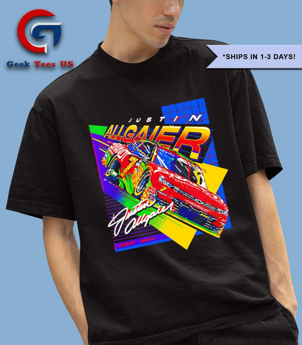 Justin Allgaier Brandt Car JR Motorsports Team signature shirt