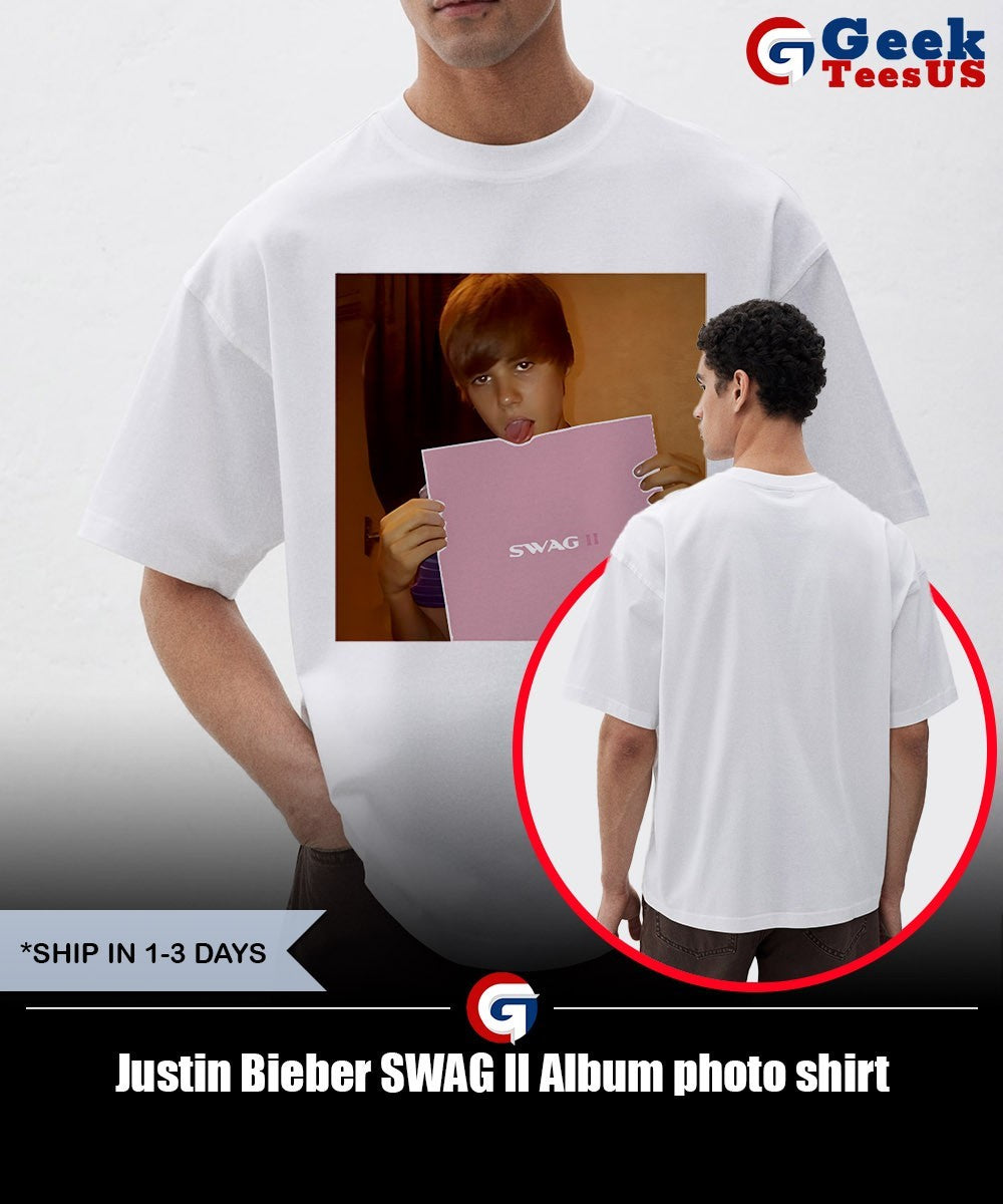 Justin Bieber SWAG II Album photo shirt