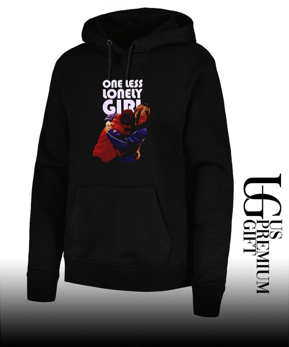 Justin Bieber hug Billie Eilish Coachella 2026 Night 2 One Less Lonely Girl shirt