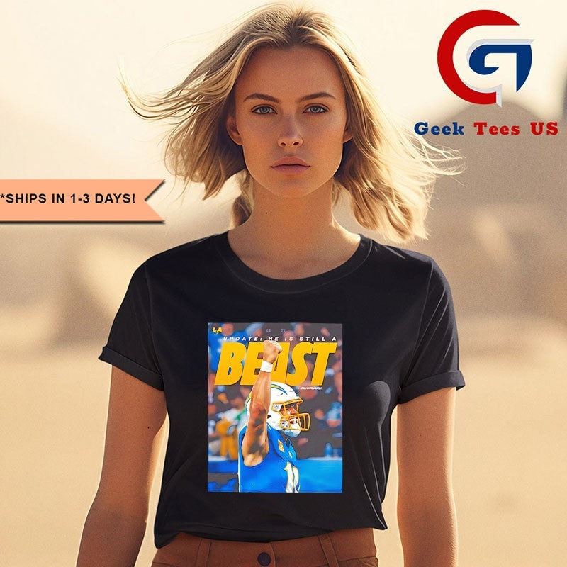 Justin Herbert Still A Beast photo shirt