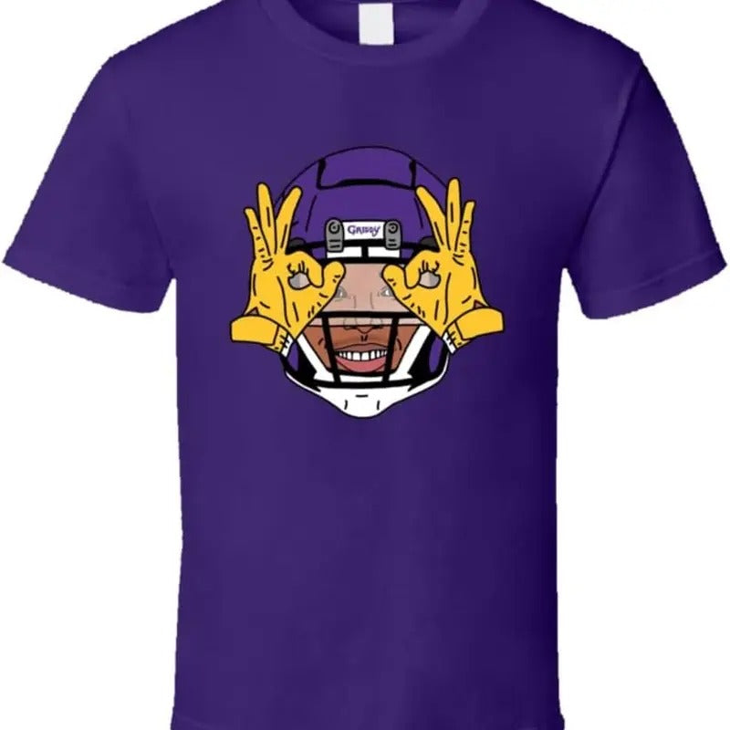 Justin Jefferson Big Head Minnesota Wide Receiver T Shirt Hoodie, Sweatshirt | HypeDripTees.com