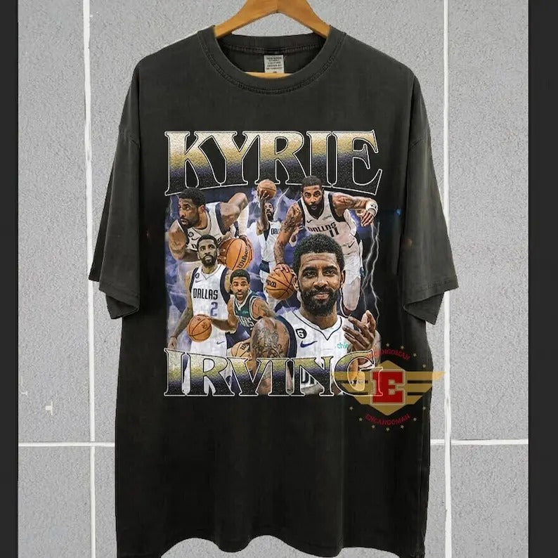 K.y.r.i.e I.r.v.i.n.g, Basketball shirt, Classic 90s Graphic Tee, Unisex, Vintage Bootleg, Gift, Retro Hoodie, Sweatshirt