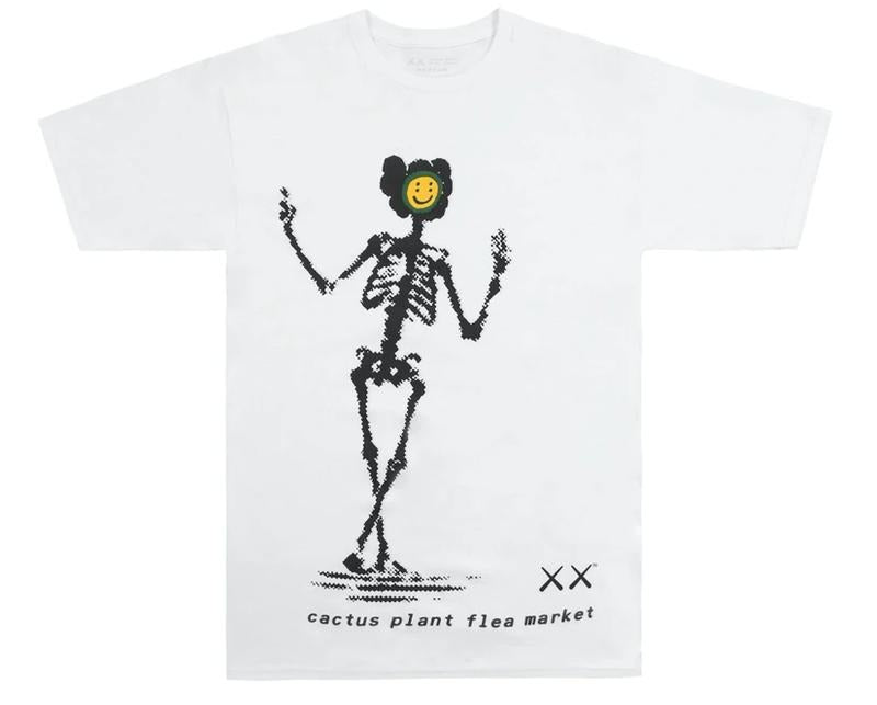 KAWS x Cactus Plant Flea Market T-shirt White Hoodie, Sweatshirt | HypeDripTees.com