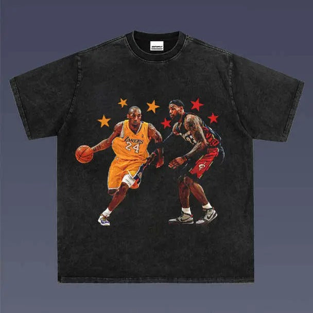 KOBE VS LEBRON 1.1 VINTAGE TEE | MEN'S GRAPHIC T-SHIRT SWEATSHIRT HOODIE | GIFT FOR FAN | HypeDripTees.com