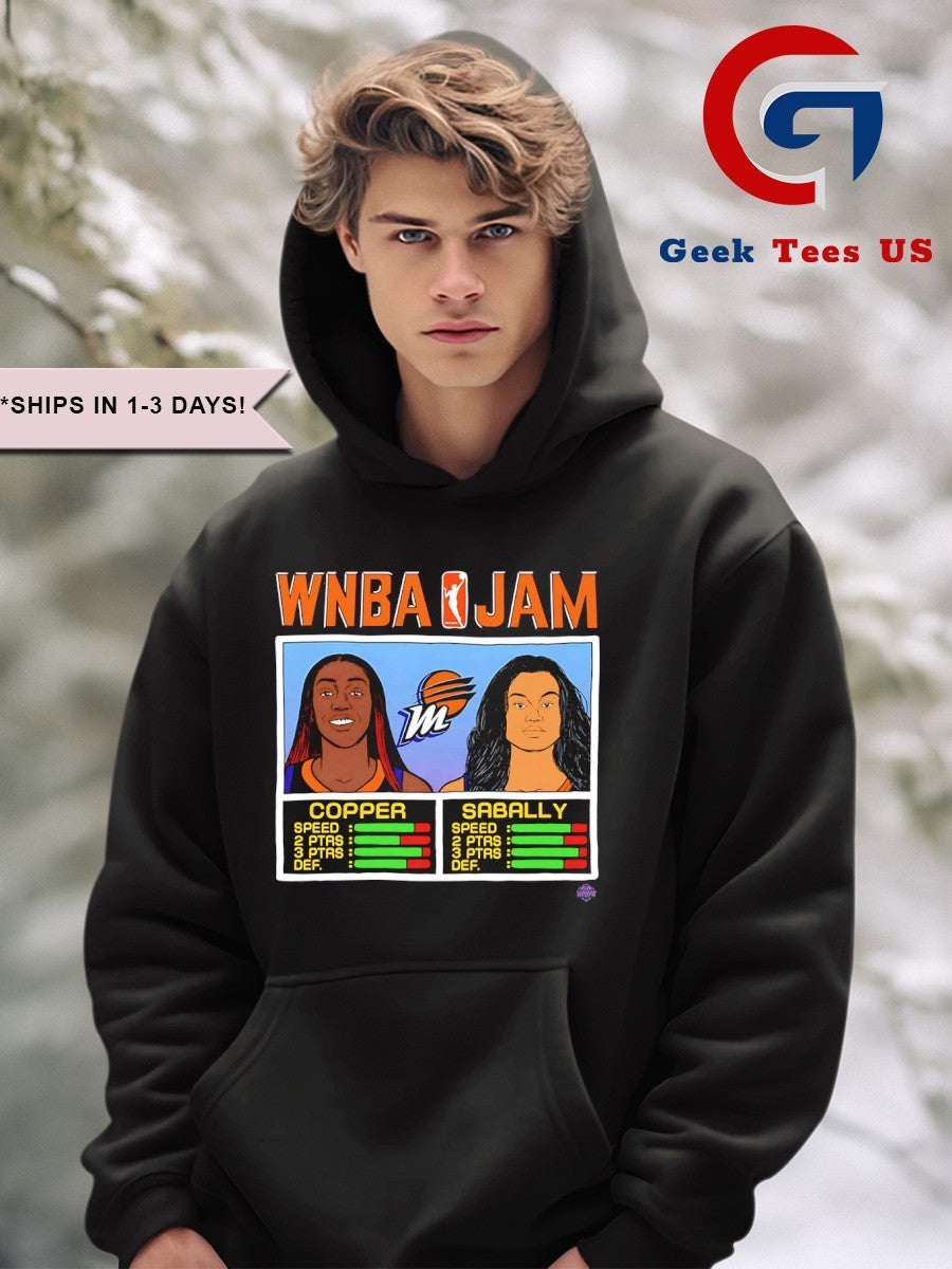Kahleah Copper and Satou Sabally Phoenix Mercury WNBA Jam shirt